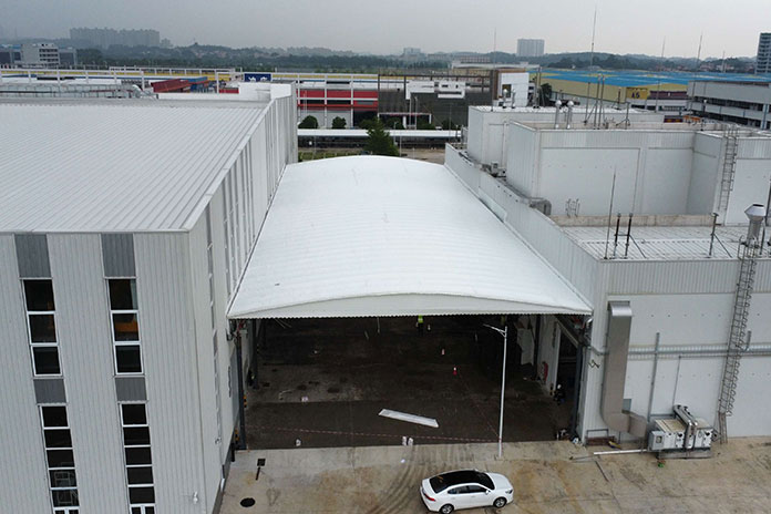 氫能源公司電動(dòng)伸縮雨棚